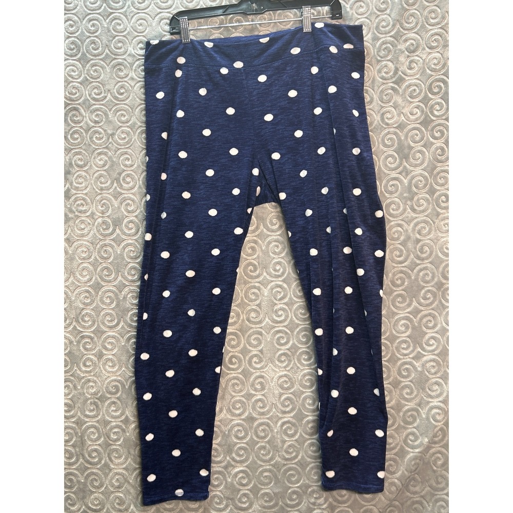 XL/XG Polka Dot Lounge Pants‎ Blue Space Dye Casual Comfy